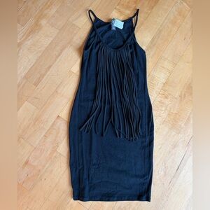 Rue21 Bodycon Fringe Coastal Cowgirl Stretchy Flirty dress  summer NWT SZ L